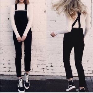 Brandy Melville black overalls